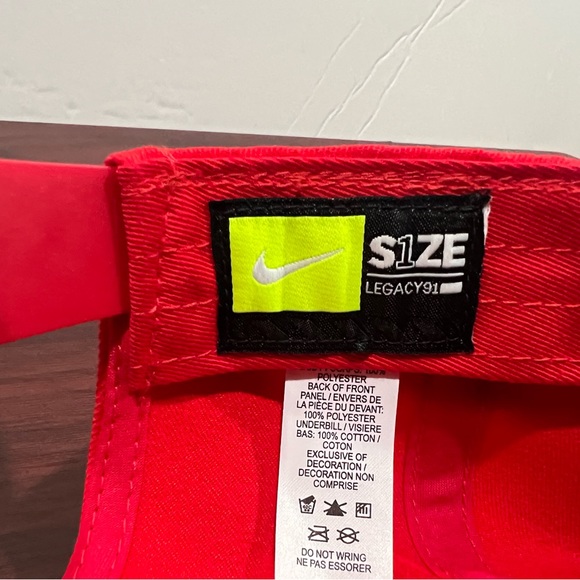 Nike, Legacy91 Hat, Just Do It, Red - Picture 7 of 7